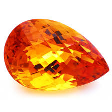 Nano Citrine Medium Pear