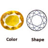 Sim Glass Yellow Sapphire Round