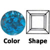 cz swiss blue topaz square