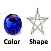 lab created dark blue spinel star