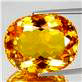 natural citrine gem oval