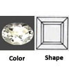 white topaz gem square